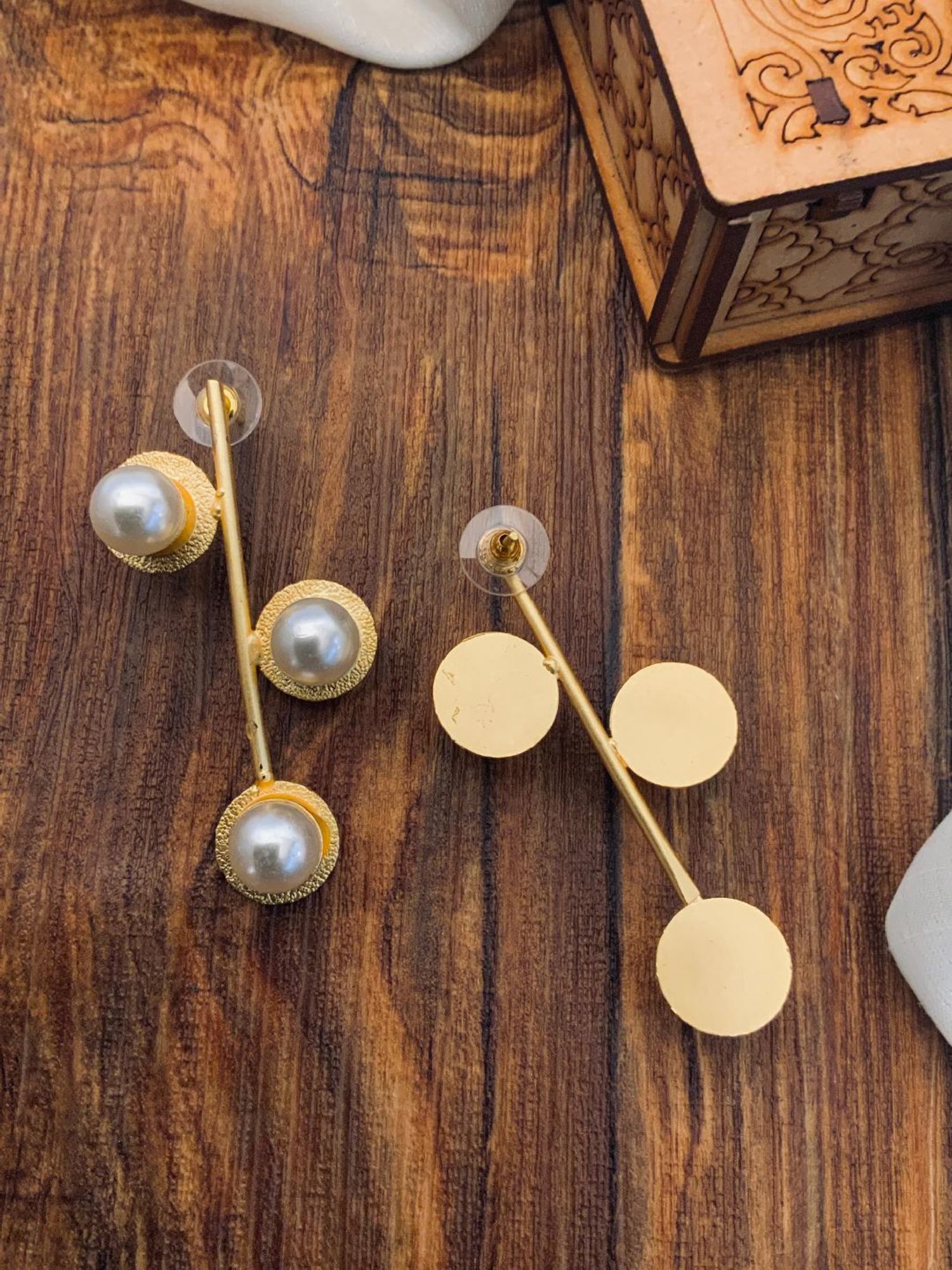 Abdesigns Classic Gold-Plated Earrings