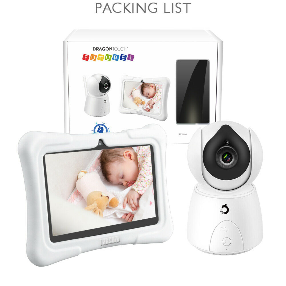 Dragon Touch Baby Monitor DT24 Pro Wireless 1000ft Security Camera Audio 2.4GHz Dragon Touch