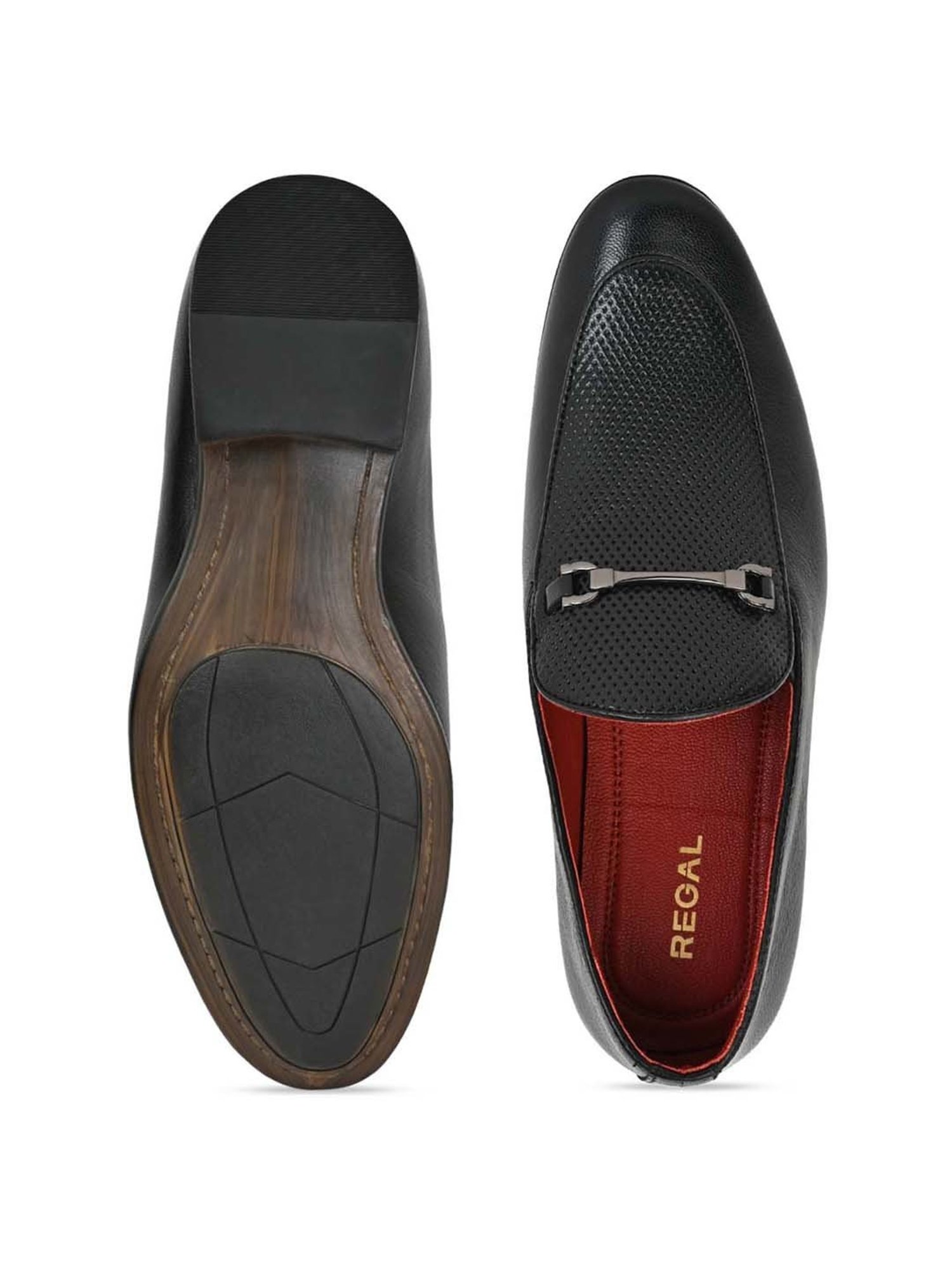 Regal Men's Black Formal Loafers