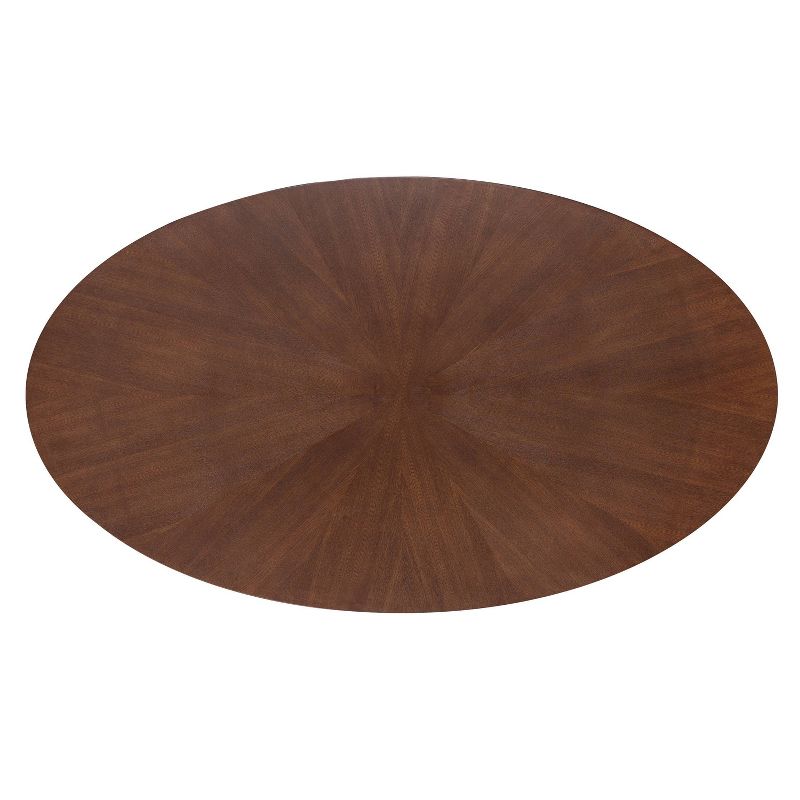 Farrah Oval Dining Table Walnut - Poly and Bark