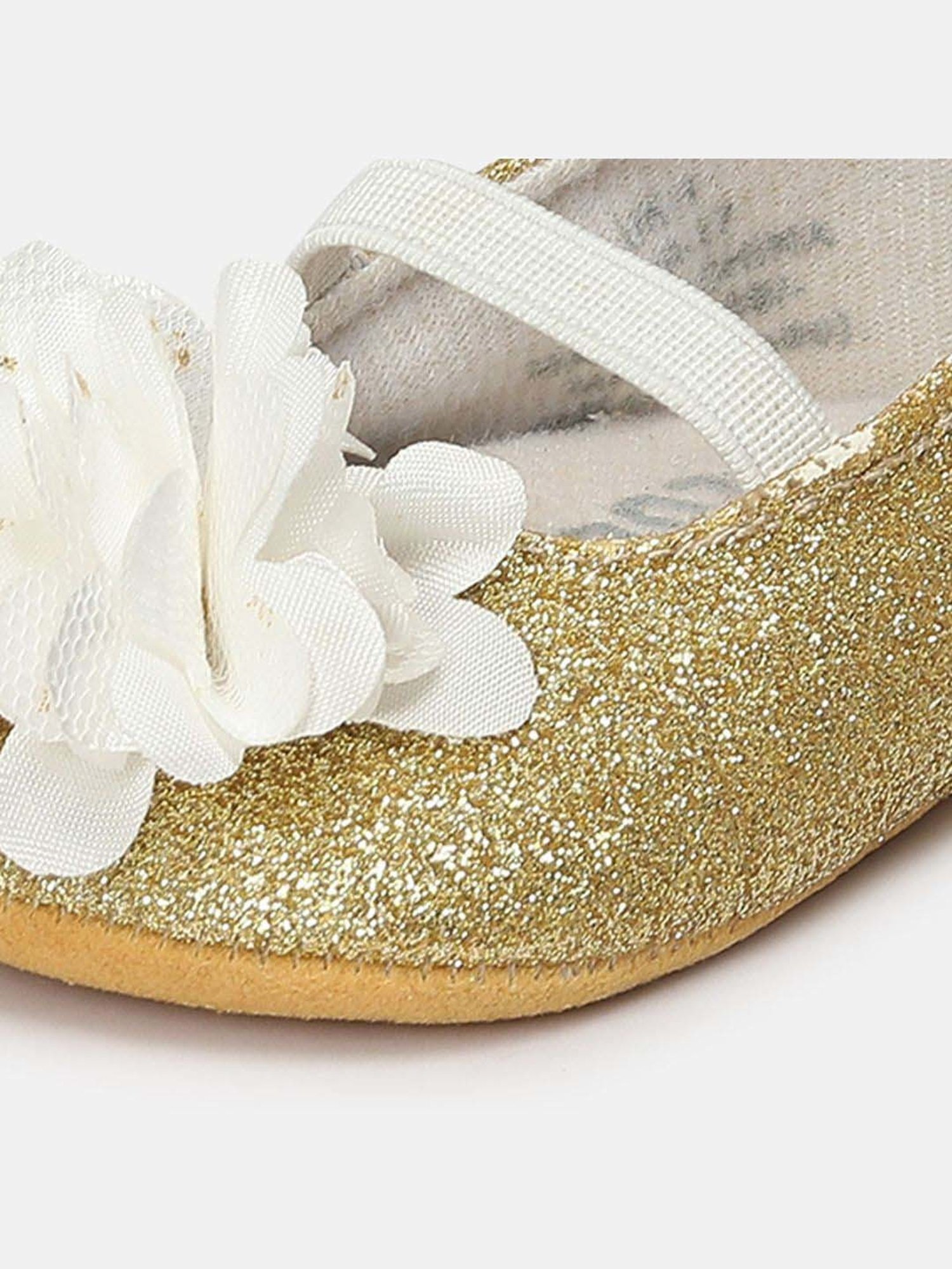 Baby Moo Kids Brown & White Velcro Shoes