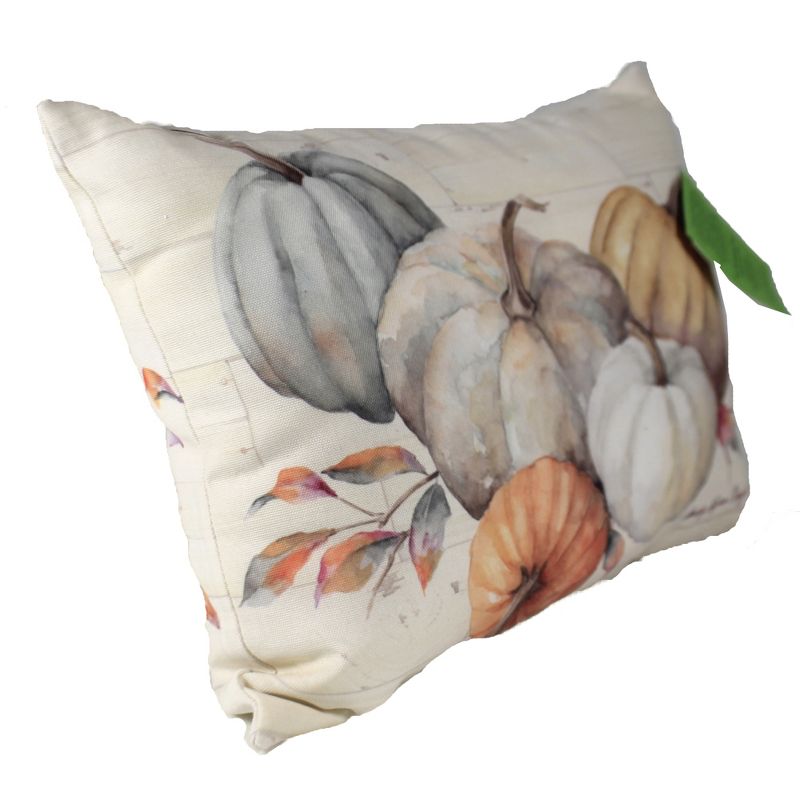 Fall 13.0" Pumpkin Time Pumpkins Pillows Indoor Outdoor Home Decor  -  Decorative Pillow