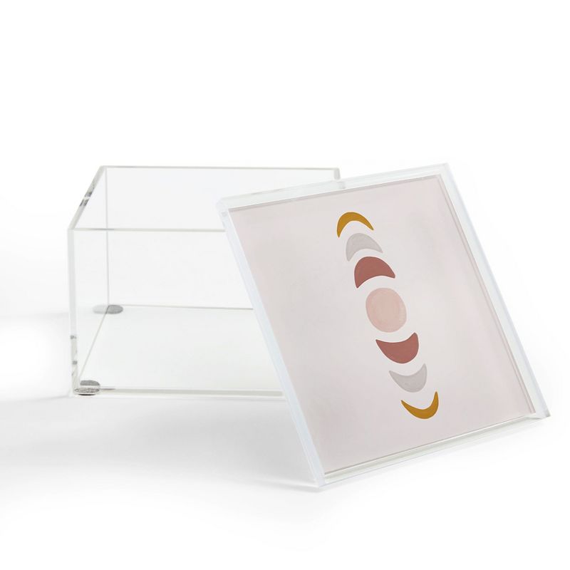 Olivia & May Set of 3 Weave Baskets with Wooden Lids