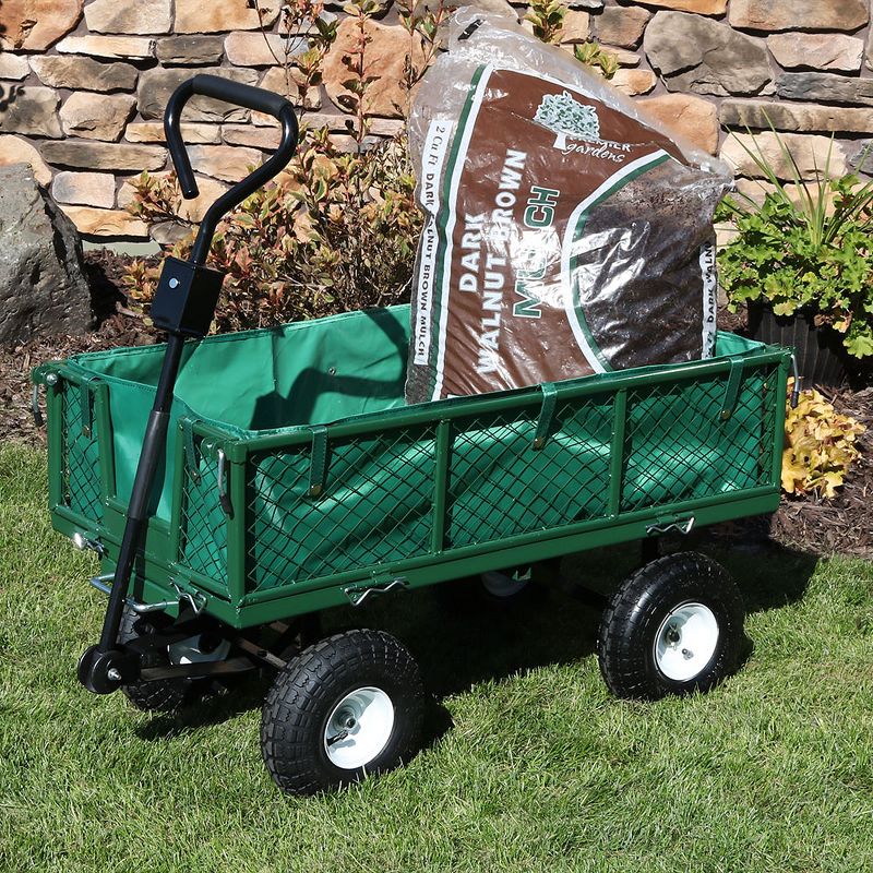 Gorilla Carts Steel Utility Garden Cart with Removable Sides Capacity