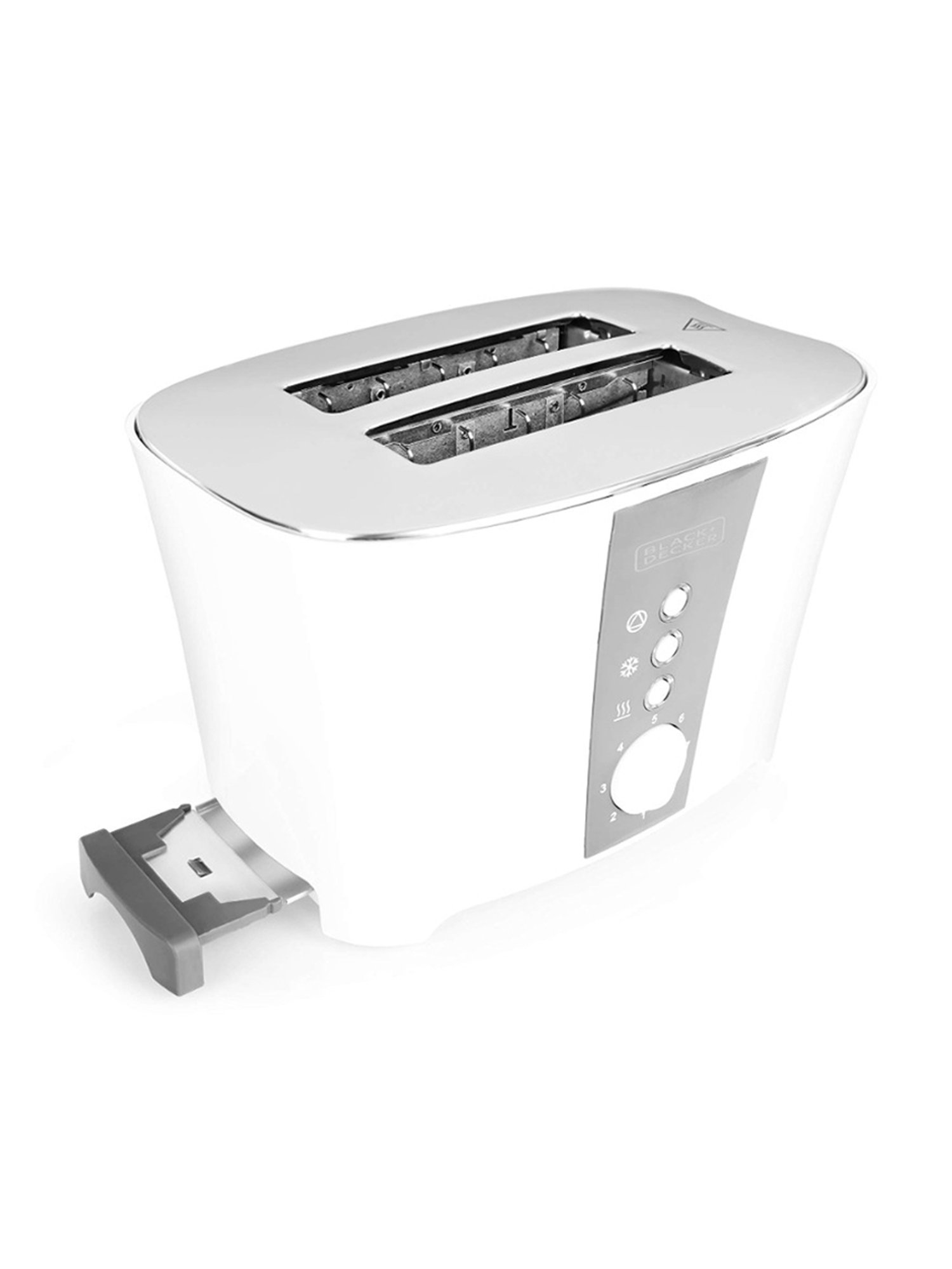 Black+Decker ET122 Toaster 800W with Browning Control 7 levels (White)