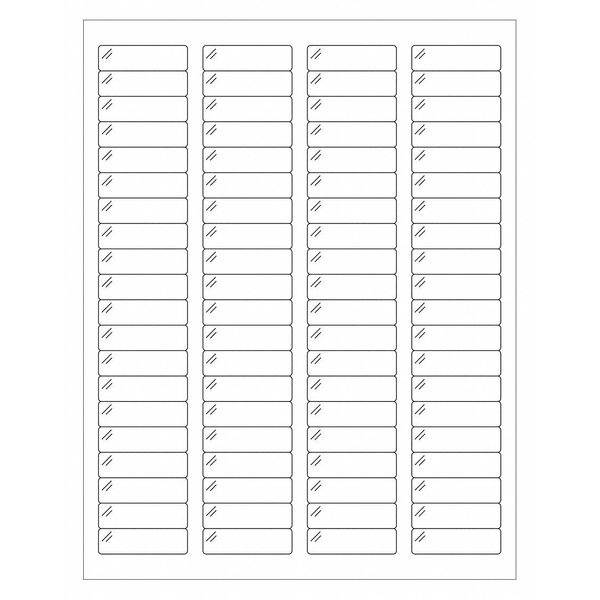 TAPE LOGIC LL235CC Rectangle Laser Labels,1 3/4"x1/2",Crystal Clr,PK8000