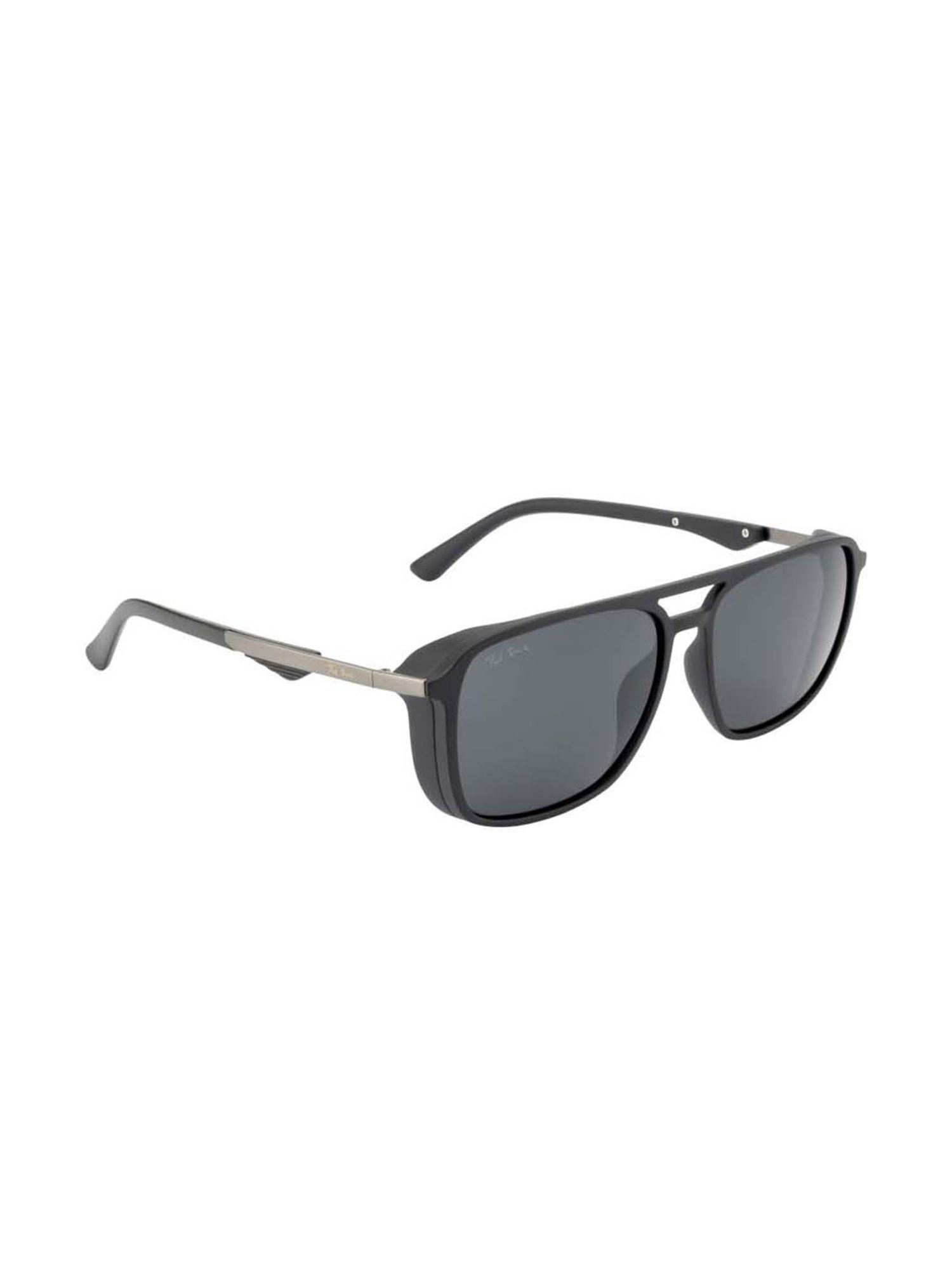 Ted Smith TS-1261S_M.BLK Grey Square Sunglasses