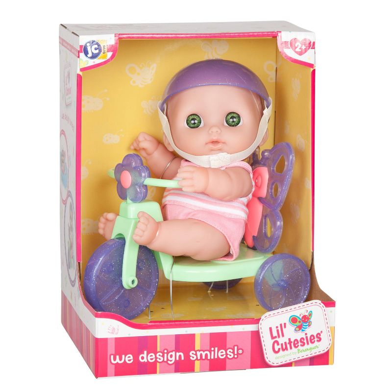 JC Toys Lil' Cutesies 8.5" All Vinyl Baby Doll with Tricycle