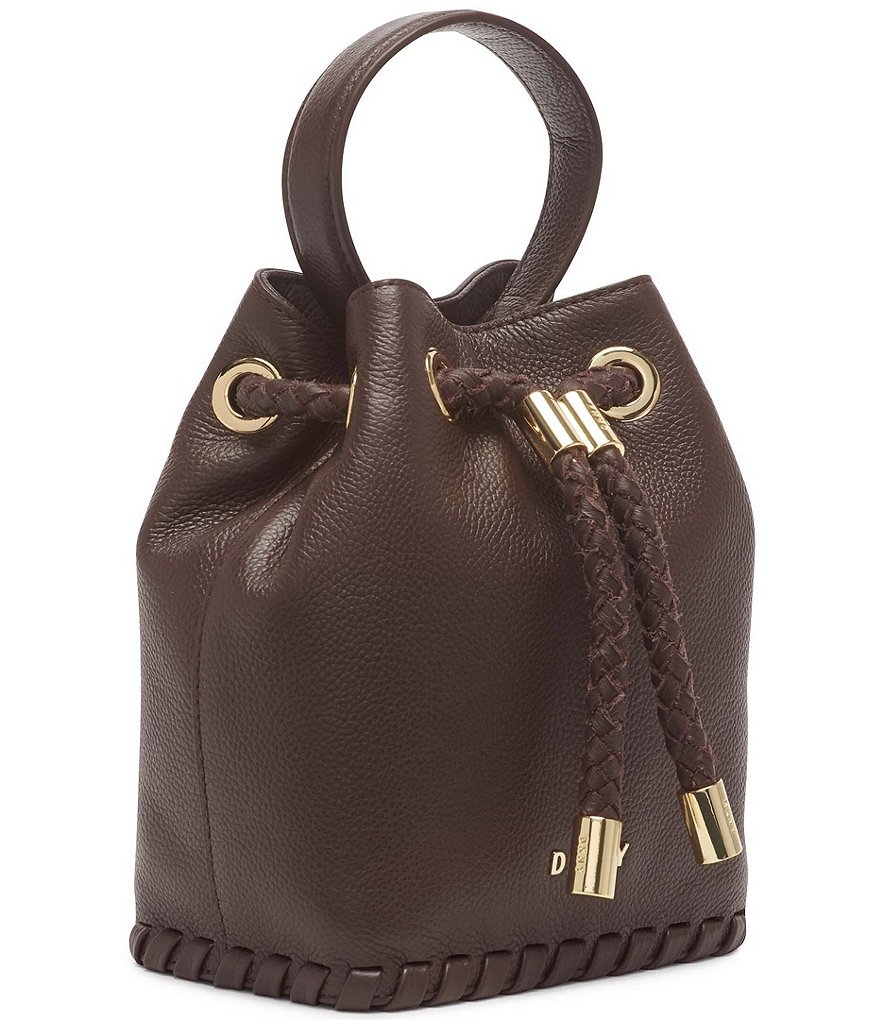 Dooney & Bourke Saffiano Collection Drawstring Bucket Bag