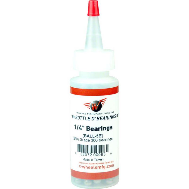 Wheels Manufacturing Loose Ball Bearing: Grade 300 1/4" Bottle of 250