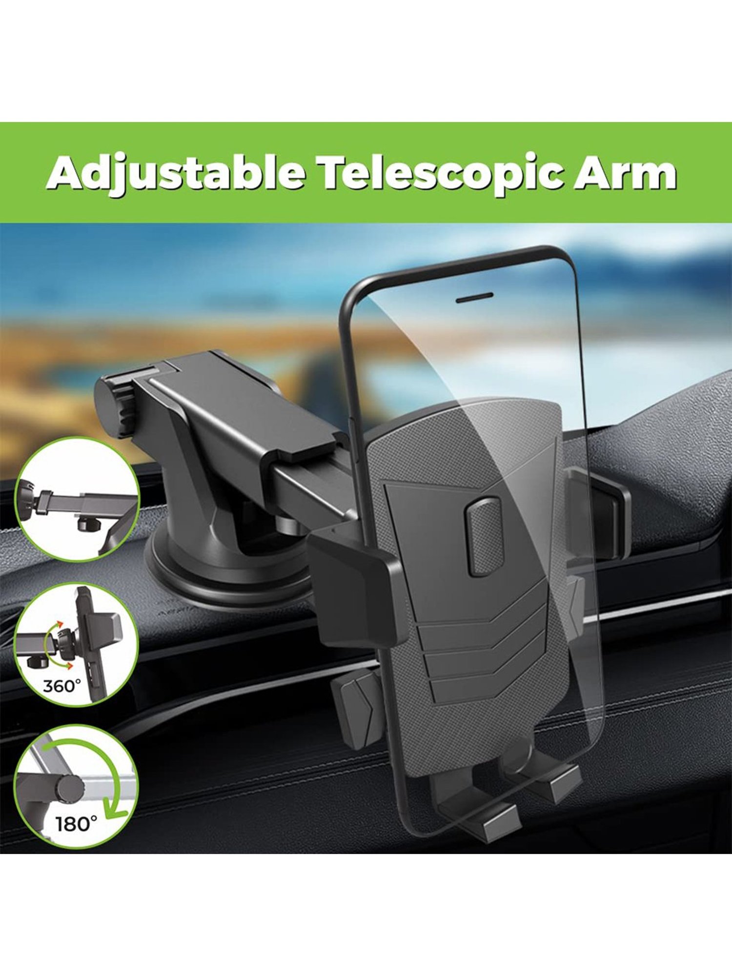 GRIPP Magic Stand Compatible for All Mobile Phones Devices (Black)