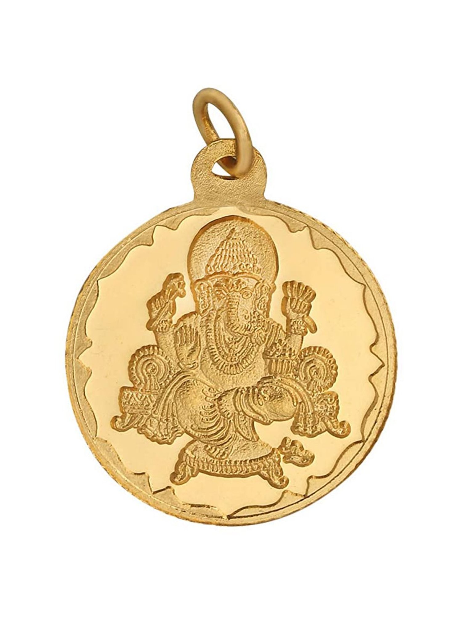 Bangalore Refinery Ganesha 24k (999) 5.2gm Gold Coin cum Pendant