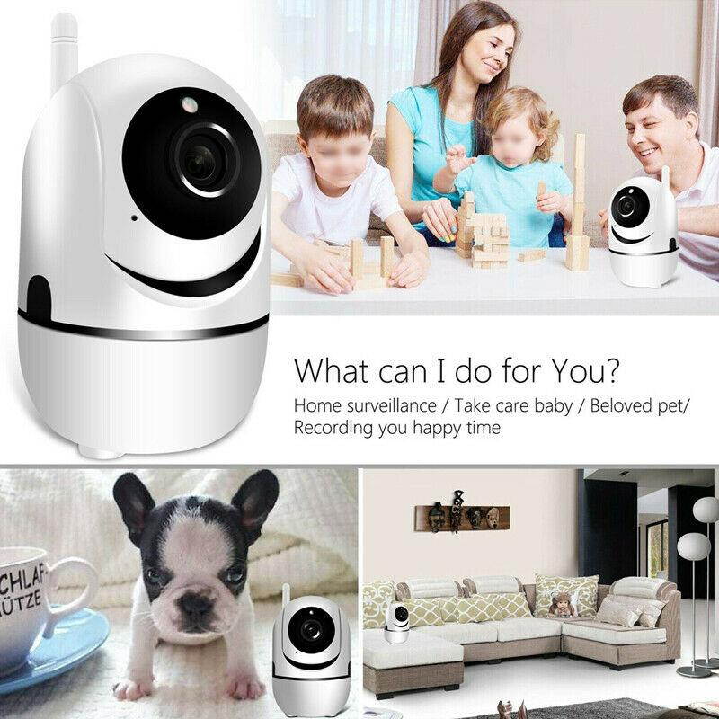 Rotatable 1080P HD Wireless WIFI IP CCTV Smart Home Security Surveillance Camera Night Vision Built-in Microphone With Megaphone Speaker Support SD Card Video Recording U.S.A