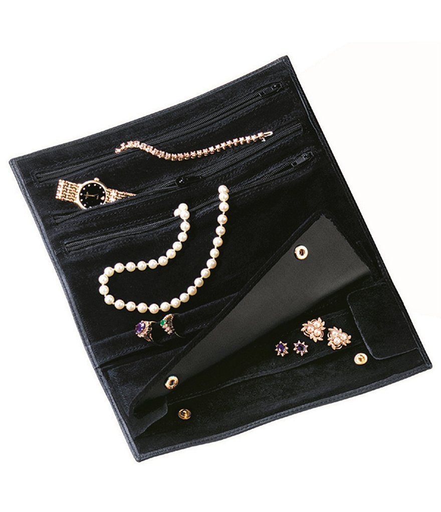ROYCE New York Leather Travel Jewelry Roll