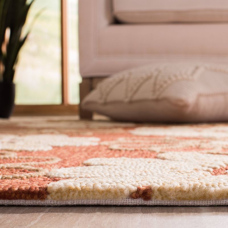 2'2"x8' Runner Swirl Loomed Rug Ivory/Black - Safavieh