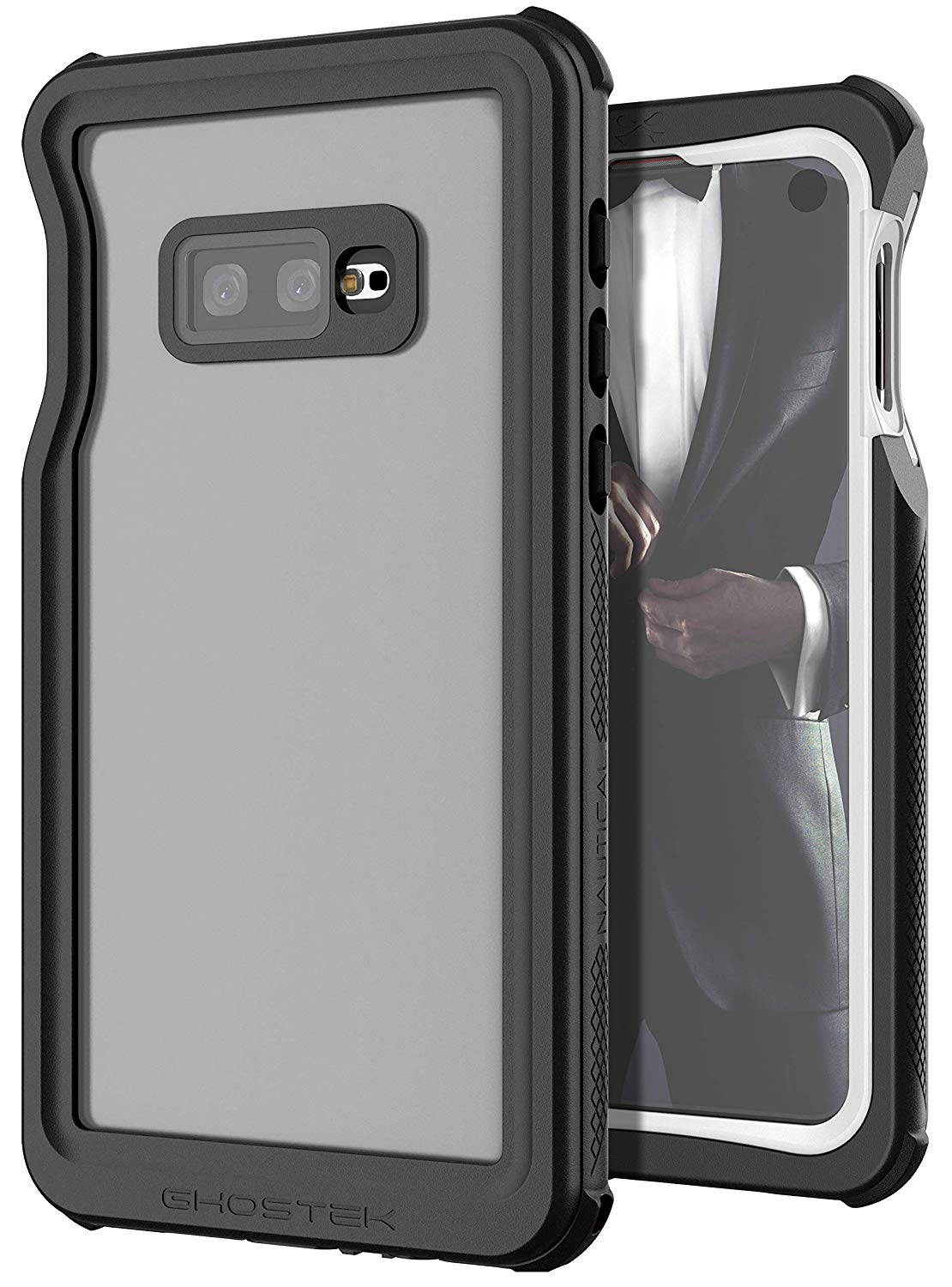 Ghostek Nautical Galaxy S10e Waterproof Case with Screen Protector Super Heavy Duty Protection Rugged Shockproof Full Body Underwater Watertight Seal Cover for 2019 Galaxy S10e (5.8 Inch) - (Black)