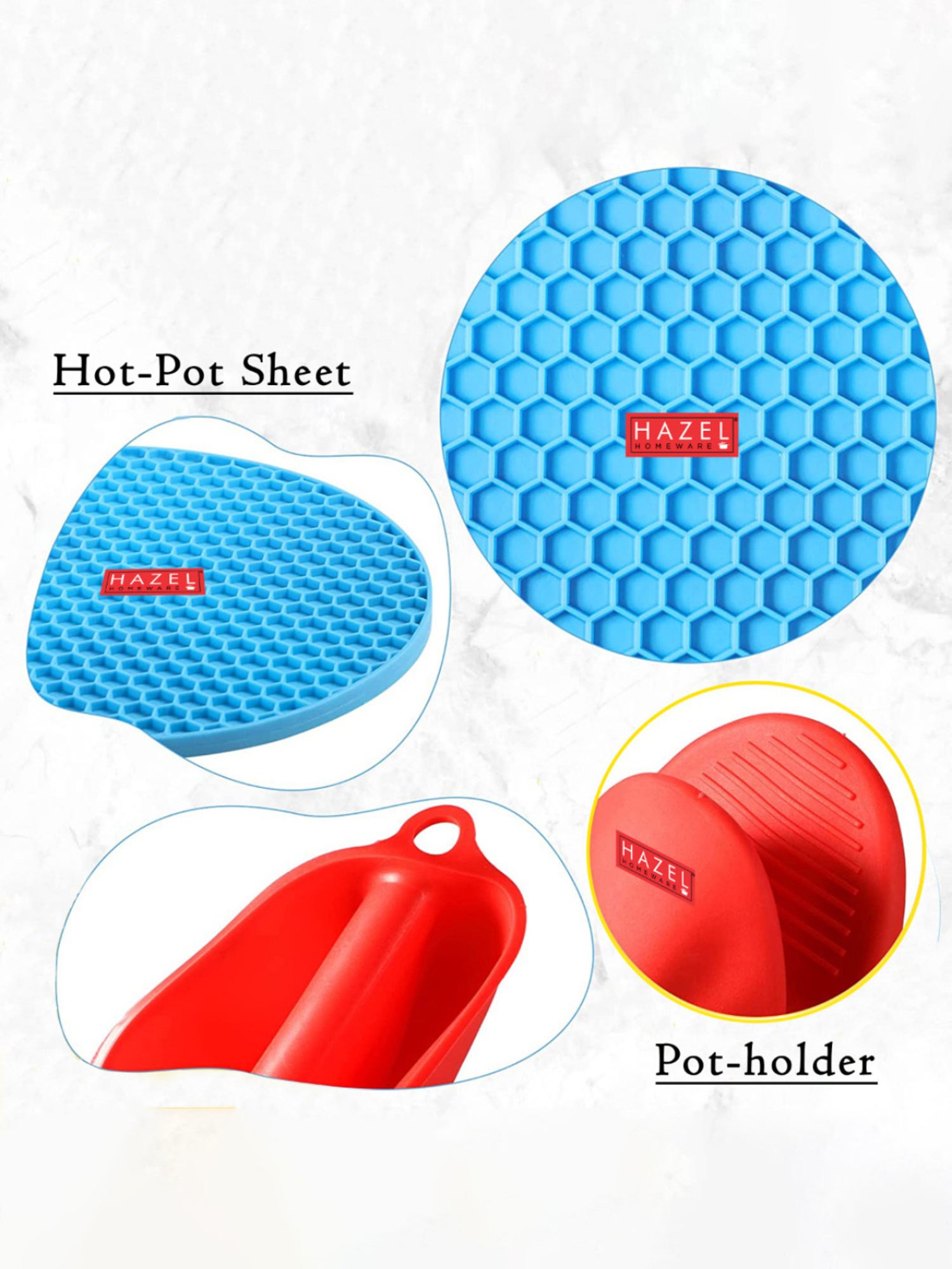 ICRAFT Multicolor Mdf Mor Series Trivets - Set of 4