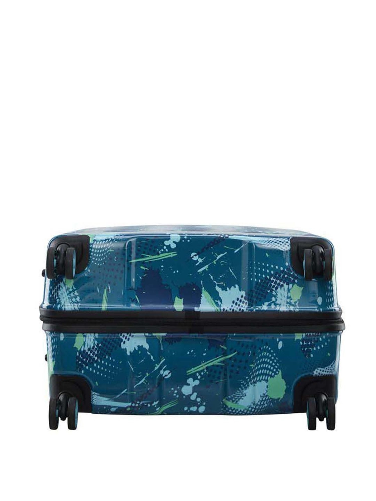 Skybags Camoflex Blue & Green Printed Hard Medium Trolley Bag - 47 cm
