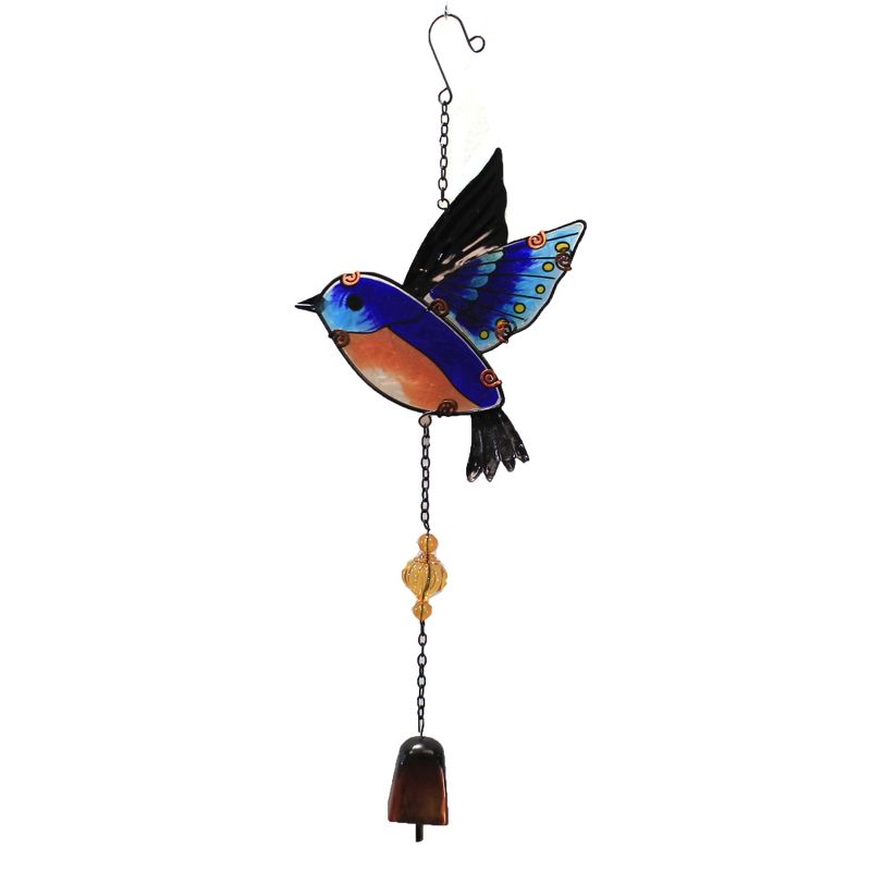 Home & Garden 18.0" Blue Bird Garden Bell Chime Patio Decor Regal Art & Gift  -  Bells And Wind Chimes