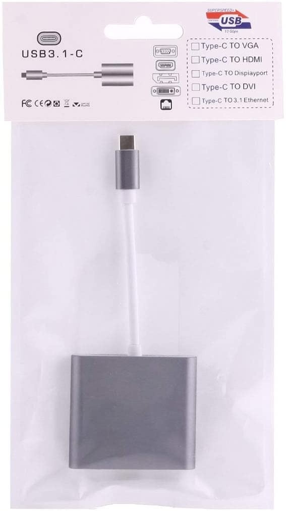 USB-C Multimedia 4K HDMI USB Charging Adapter for MacBook with Pass Thru Charging, Space Gray (K181-1041-SG4I)