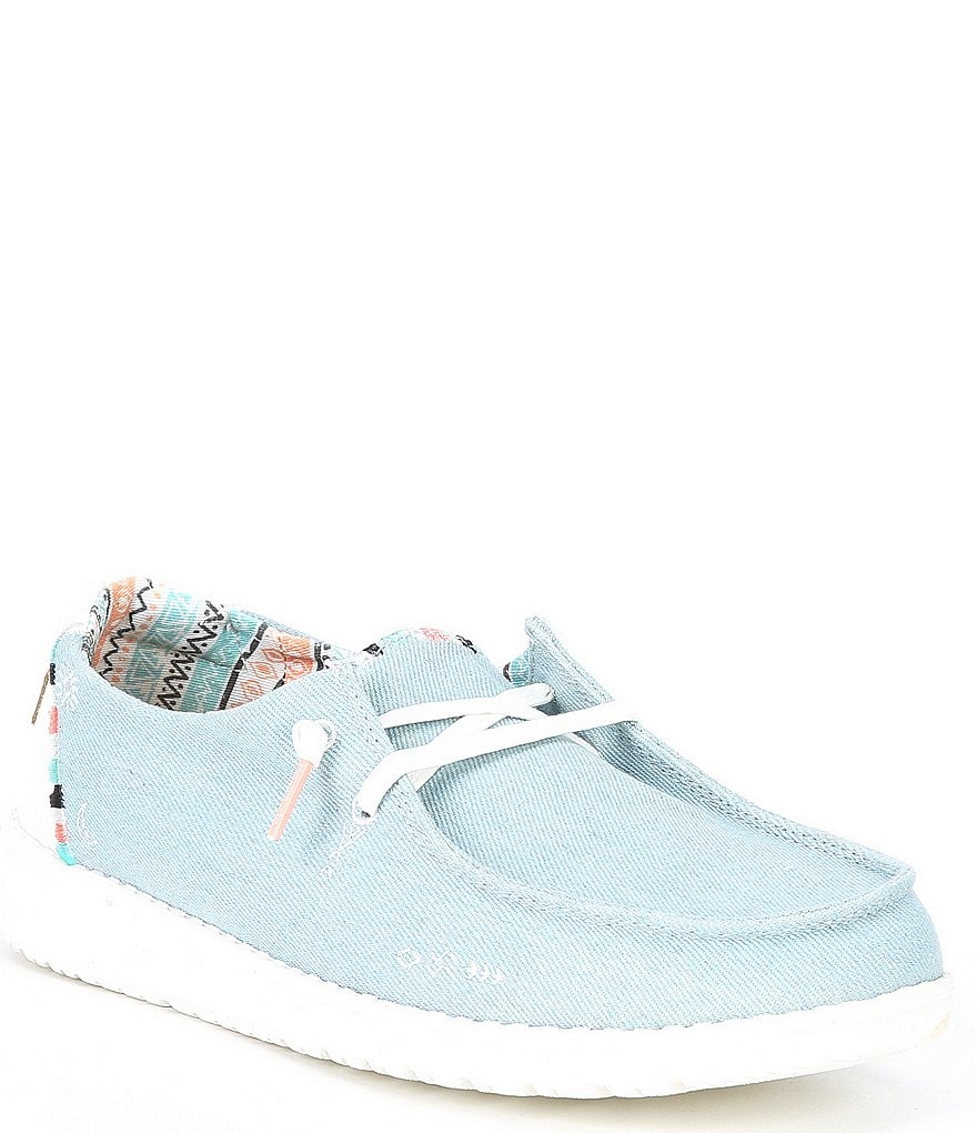 Hey Dude Women's Wendy Canvas Boho Washable Slip-Ons