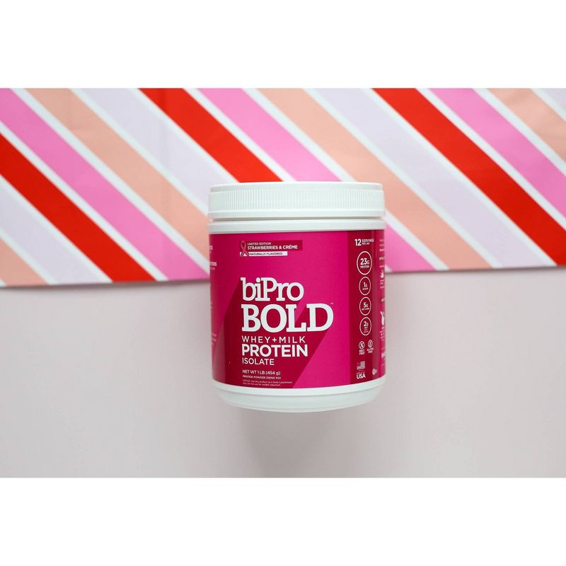 BiPro Bold Protein Powder - Strawberries & Crème - 1lb