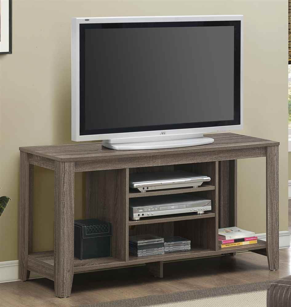 MONARCH I 3528 DARK TAUPE RECLAIMED-LOOK 48"L TV CONSOLE