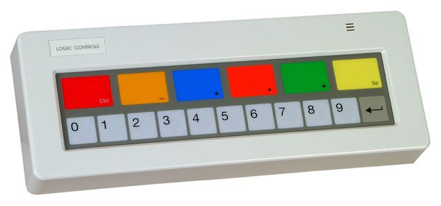 LOGIC CONTROL KB1700A-BK KB1700 REFER TO KB1700A-BK-RJRJ-WMBR,17 KEY PROGRAMMABLE KEYPAD (BUMP BAR) LEGEND SHEET A IBM COMPATIBLE BLACK RJ TO RJ CONNECTOR