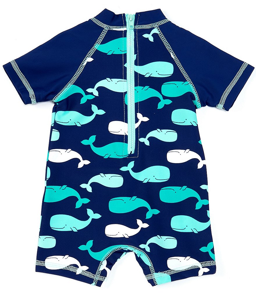 Tea Collection Baby Boys 3-24 Months Long-Sleeve Pineapple Print Rashguard Swimsuit