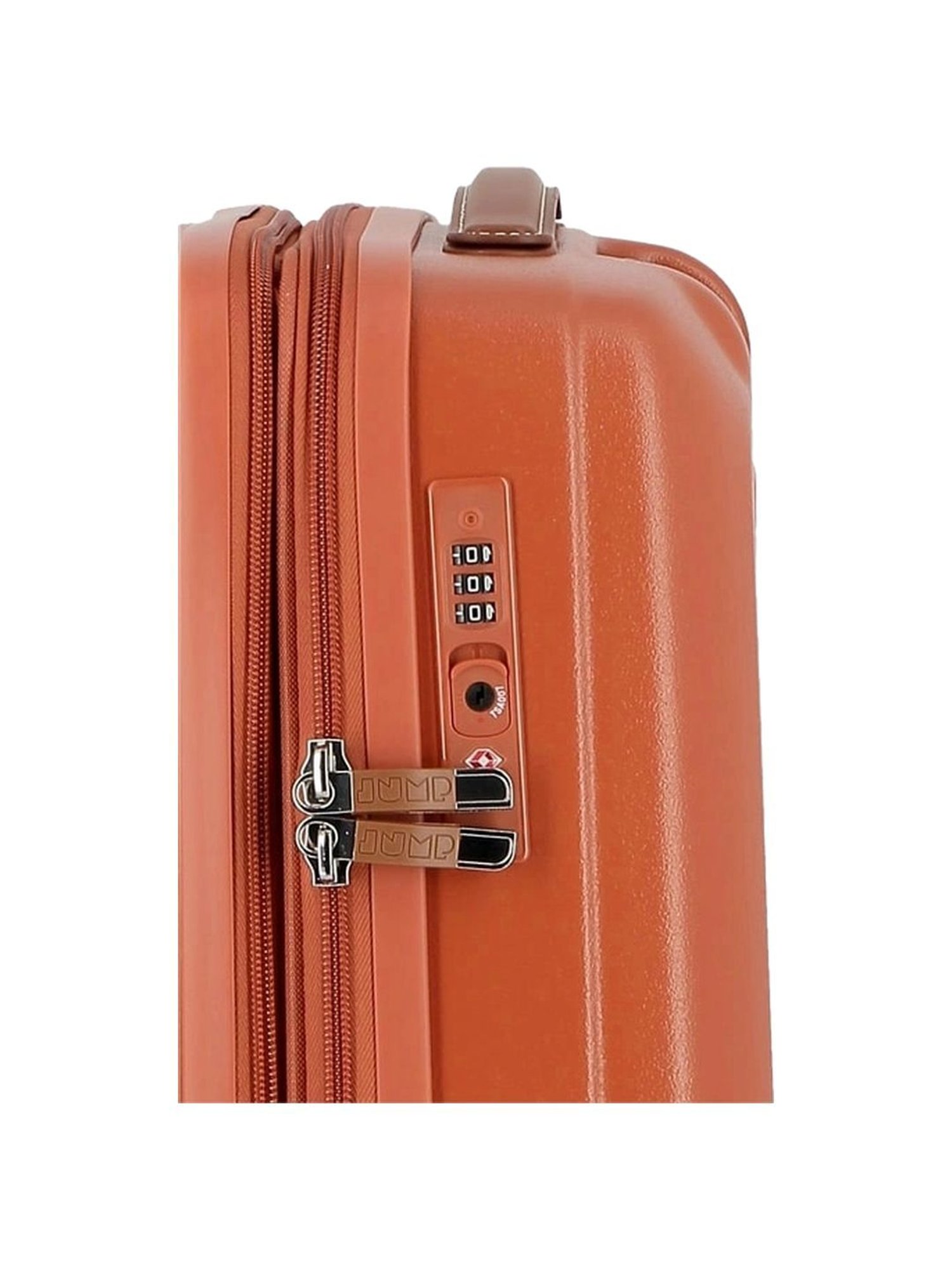 Jump Uppsala Rigid Terracota 8 Wheels Large Hard Cabin Trolley Bag Set of 3