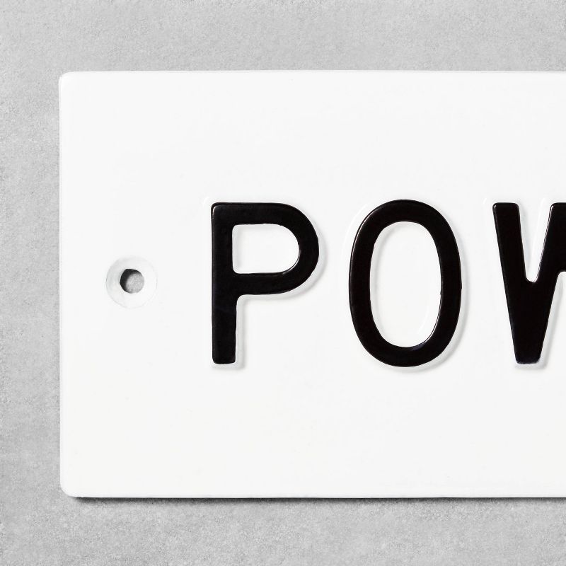 Small 'Powder Room' Wall Sign White/Black - Hearth & Hand™ with Magnolia