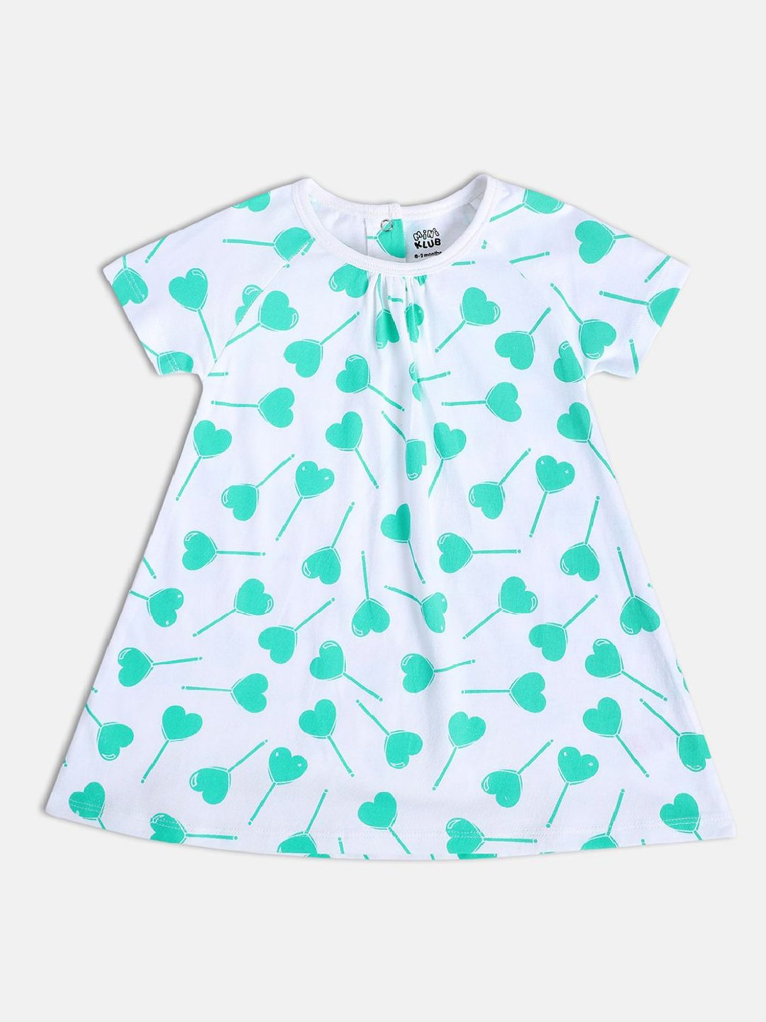 Nauti Nati Kids Blue Embroidered Dress