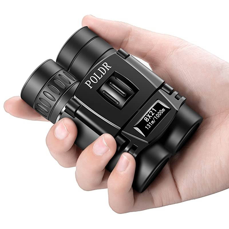 8x21 Small Compact Lightweight Binoculars for Adults Kids Bird Watching Traveling SightseeingMini Pocket Folding Binoculars for Concert Theater Opera