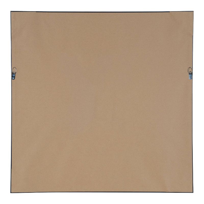 29.5" x 29.5" Calder Square Wall Mirror Black - Kate & Laurel All Things Decor