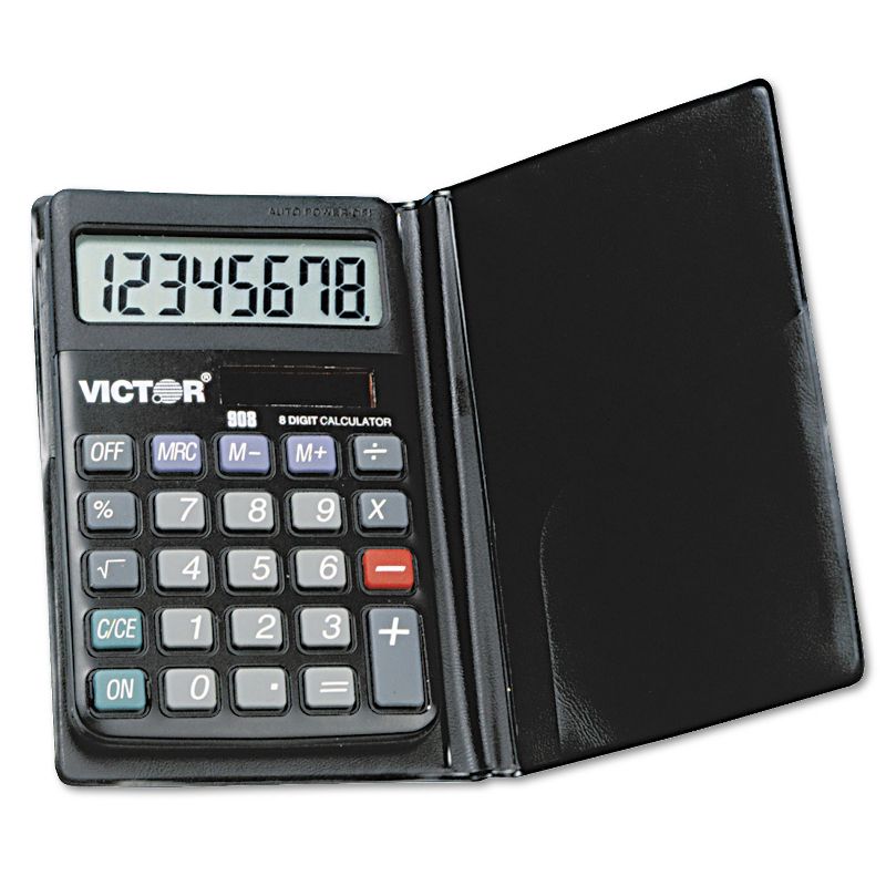 Victor 908 Portable Pocket/Handheld Calculator 8-Digit LCD 