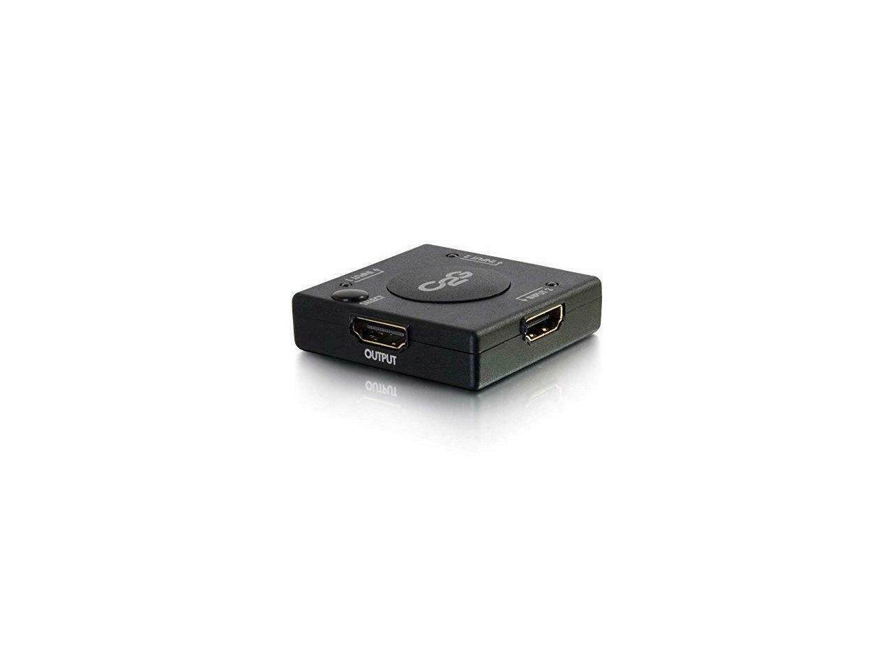 C2G 40734 3-Port HDMI Auto Switch, Black