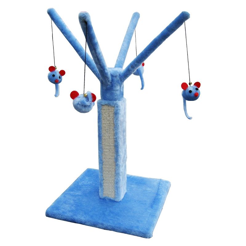 Cat-Life Play Tree Carpet Scratching Post in Blue from Penn-Plax