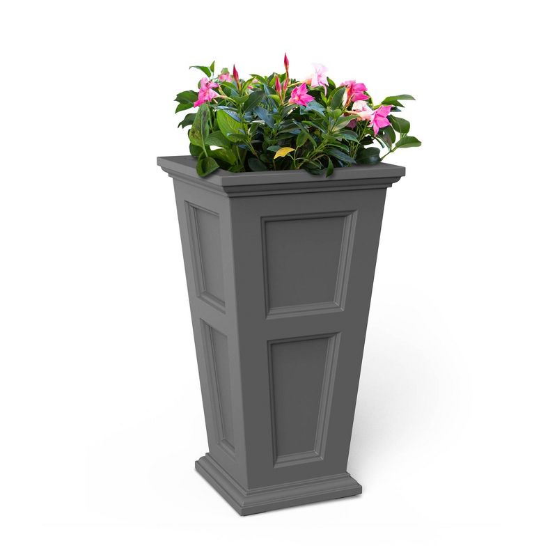 Fairfield Tall Planter Graphite Gray - Mayne
