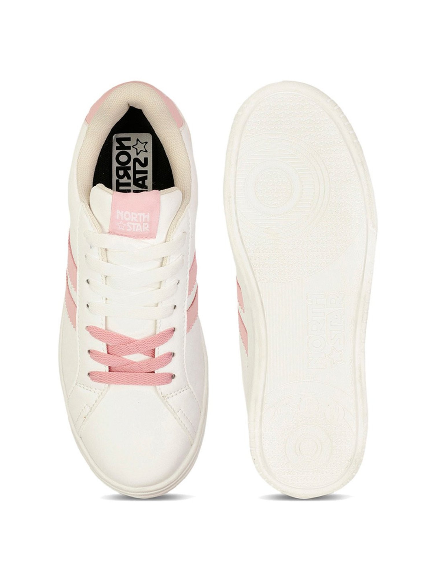 North Star by Bata Women's White Sneakers