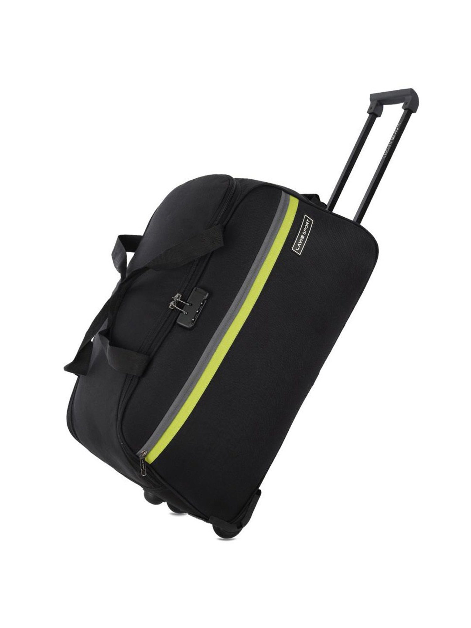 Lavie Sport Large Size 63 cms Victor Combi Anti-theft Wheel Duffle Bag (Black)