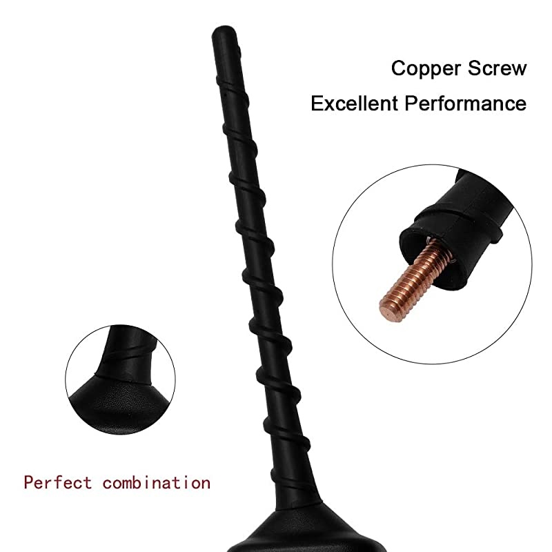 Radio Antenna for Jeep Wrangler 13-inch Flexible Metal Car Radio Antenna for 2007 to 2020 Jeep Wrangler JK JKU JL JLU Sahara Rubicon 2 4 Door Gladiator