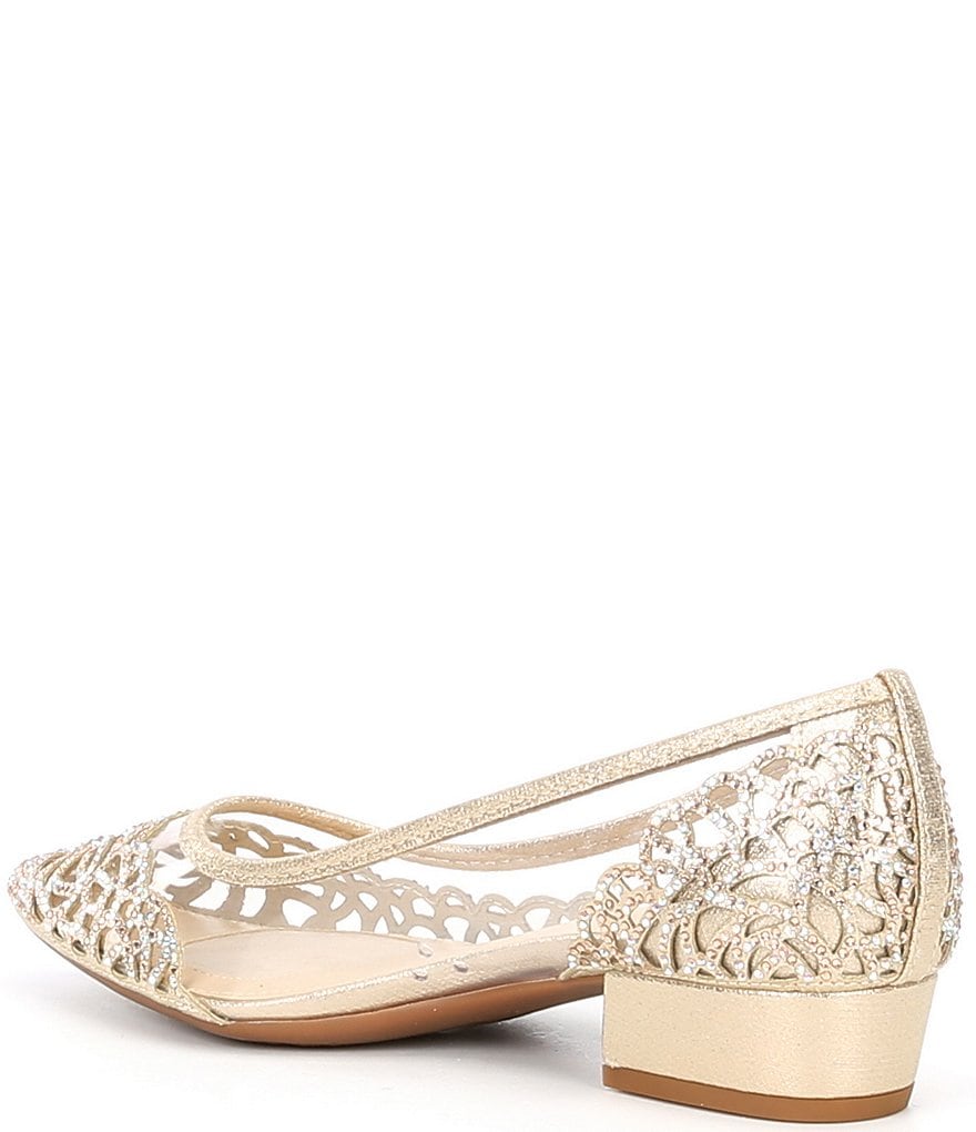 Pelle Moda Berlin Glitter Ankle Strap Pumps