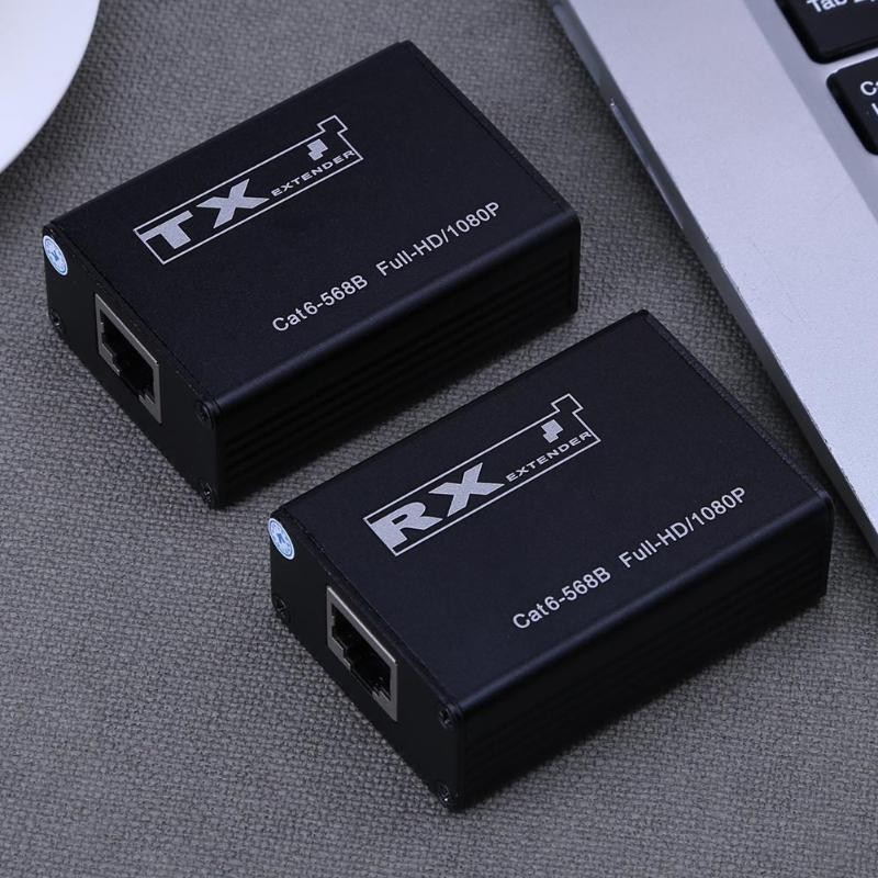 1080P HDMI Network Extender Adapter Over Single Cat 6-568B 30m Transmission HD Signal High Quality HDMI Extender