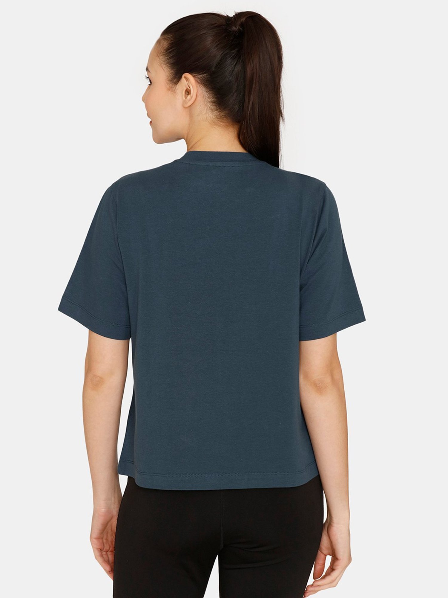 Zelocity by Zivame Blue Printed T-Shirt
