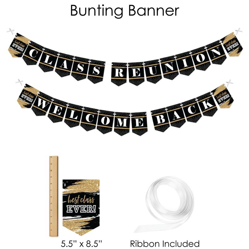 Big Dot of Happiness Reunited - School Class Reunion Party Supplies - Banner Decoration Kit - Fundle Bundle