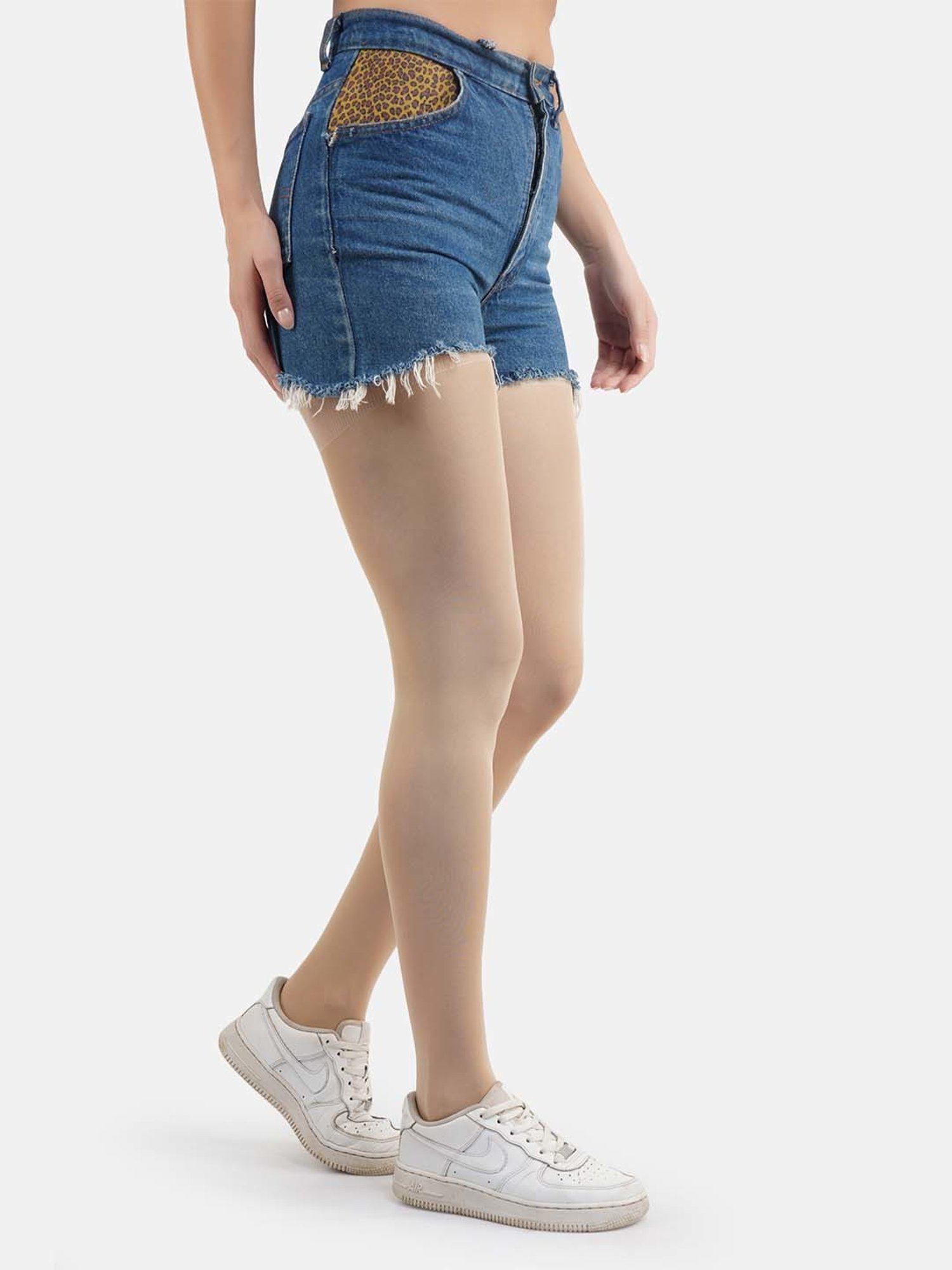 Secrets By ZeroKaata Black Plain Pantyhose Stockings - Pack Of 2