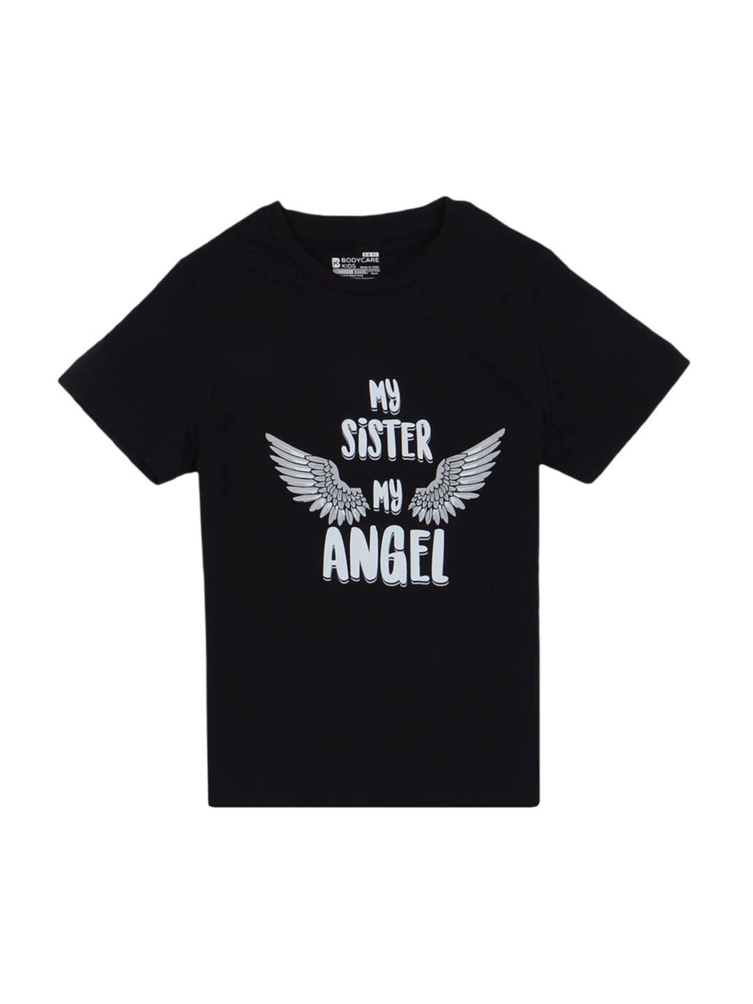 Proteens Kids Black Cotton Printed T-Shirt