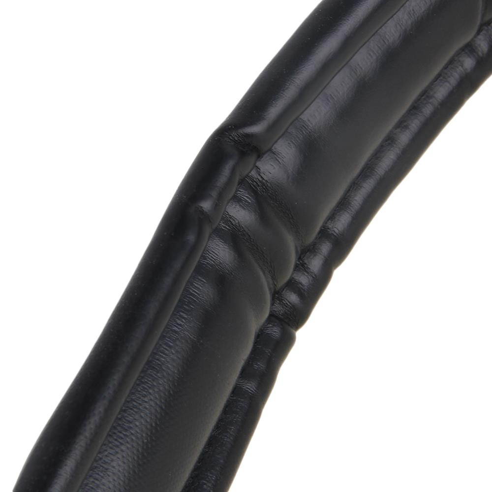 BQLZR 2Pcs Comfortable PU Leather Adjustable Harness Strap Black for Accordion