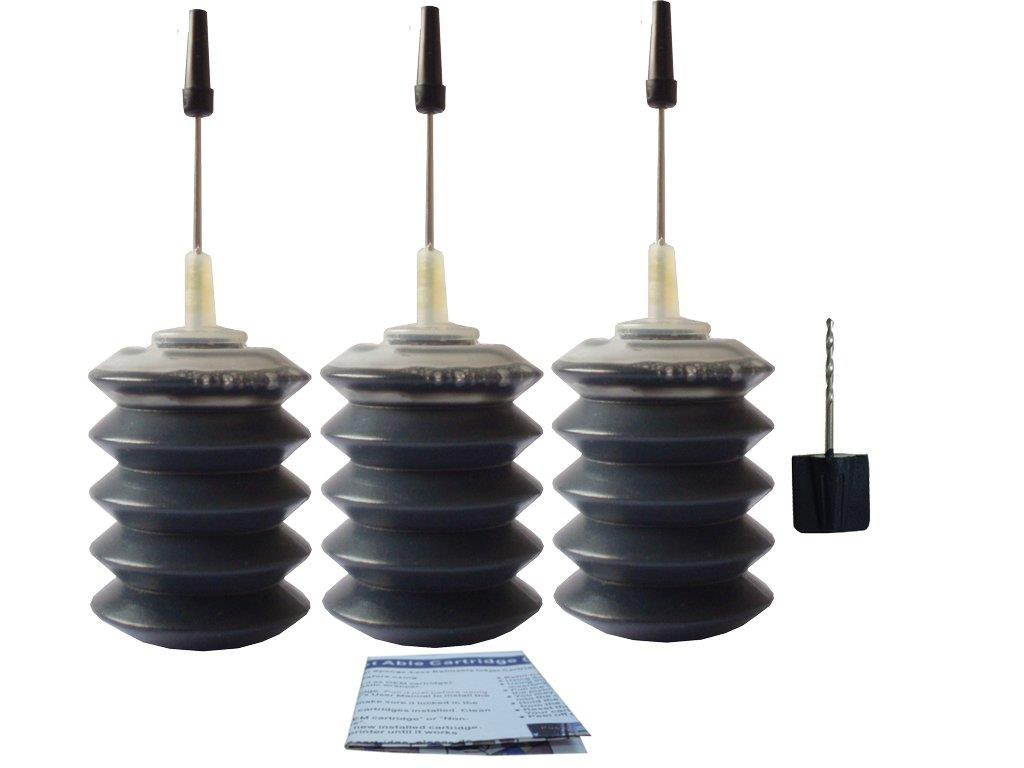 3x30ml Nano Premium Black Ink Refill kit for Dell 720 A920 A940 A960 J740 X0502 Inkjet Cartridges