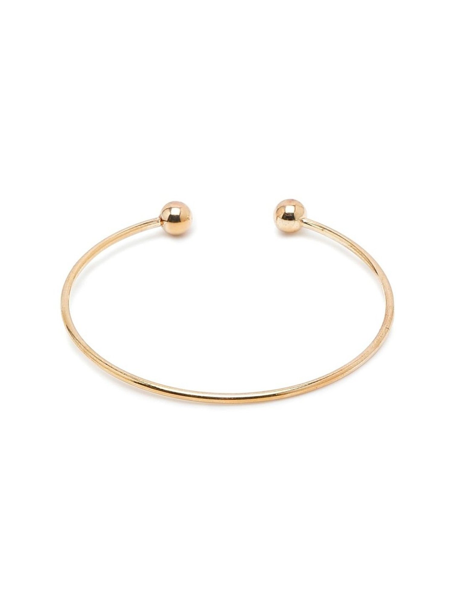 YouBella Jewellery Gold-Plated Flexible fit Bracelet - Set of 2